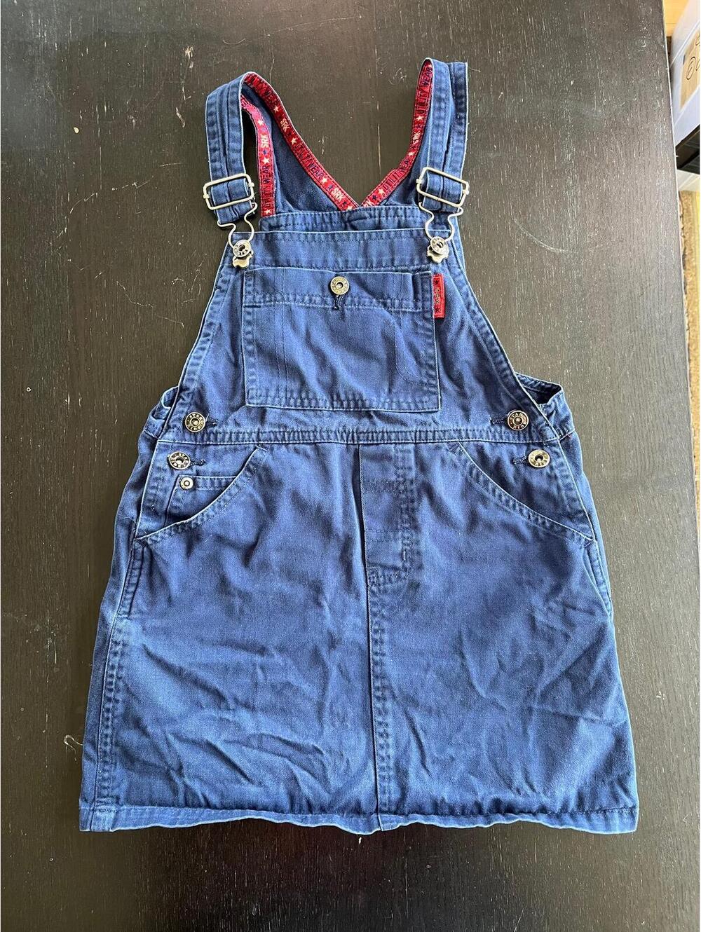 Vintage SRK Star Ride Utility Wear Girls Toddler Size 4 Jumper Pinafore Overalls